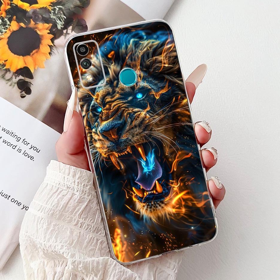 For Honor 9X Lite Case JSN-L21 JSN-L22 Cute Love Heart Painted Cover Soft Silicone Case For Honor 10X Lite DNN-LX9 10XLite Shell