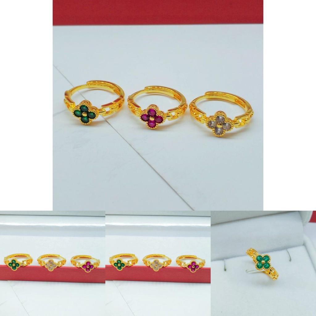 Unique Gold Plated Clover Ring For Women Stylish And Chic Jewelry For Everyday Wear