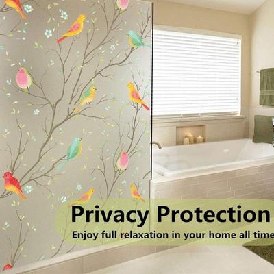 Window Film Glass Stickers Window Sticker Static Cling Non-Adhesive Birds for Home Office ARI