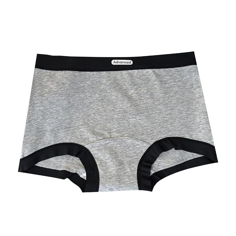 Women s New Summer Simple Fashion 10A Antibacterial Cotton Extended Boxer Briefs L светло-серый