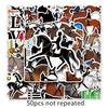 50 Equestrian Graffiti Sports Stickers - Creative, DIY, Waterproof for Skateboards & Luggage