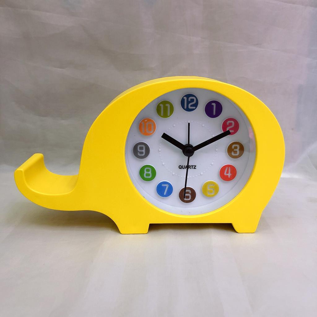 Korean Cute and Creative Elephant Animal Shape Small Alarm Clock Daily Necessities