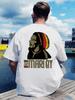 Retro Rastafari Graphic T-shirt - Black Short Sleeve Crew Neck
