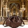 Black Woven Drawstring Bucket Bag Women 2026 Minimalist Crossbody Shoulder Casual Office Commute Small Purse