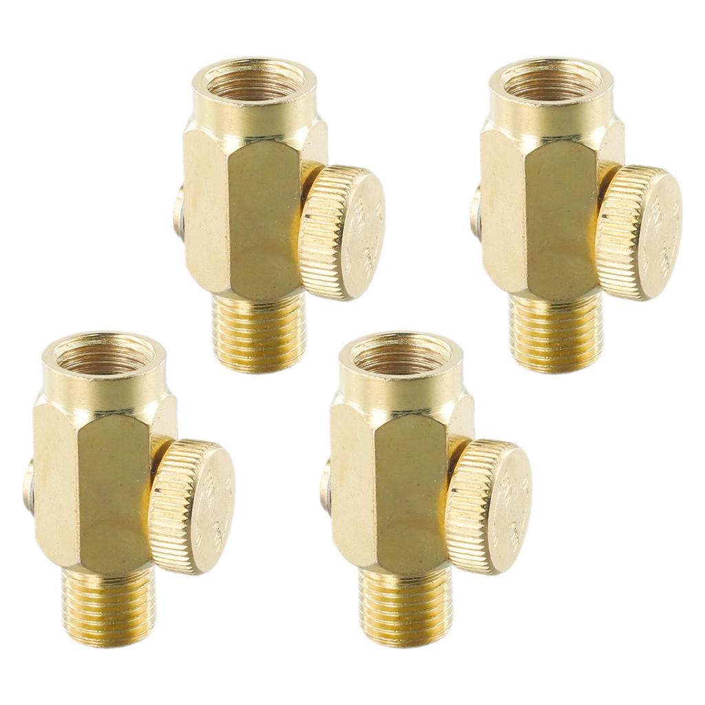 1/4 NPT Inline Regulator Air Pressure Valve 4Pcs Accessories