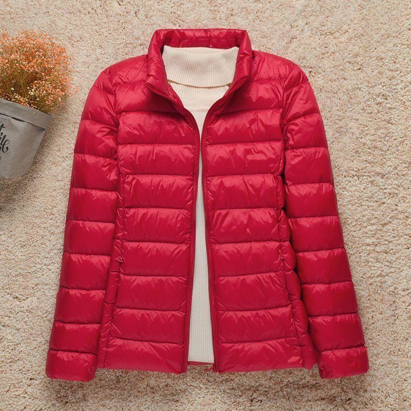 Women's Clothing Down Coats Lightweight Down Jacket Women's Short Hooded 2024 Autumn Winter New Slim Fit Thin Genuine Jackets