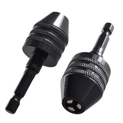 0.6-8mm Quick Change Hexagonal Handle Three Jaw Self Centering Twist Drill Chuck 6.35mm Electric Grinder Drill Chuck Tool