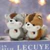 Cartoon Animal Plush Raccoon Keyring Soft Plush Hanging Ornament  Holiday Gifts