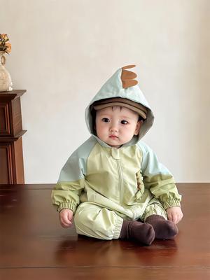 Ultra-Soft Baby Romper - Spring & Autumn Windbreaker Jacket for Boys & Girls
