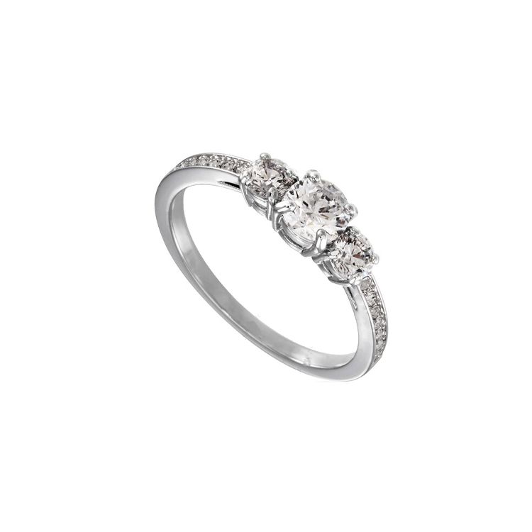 Swarovski Attract Trilogy Ring Women rings Silver 5448843 Box (Random Color)