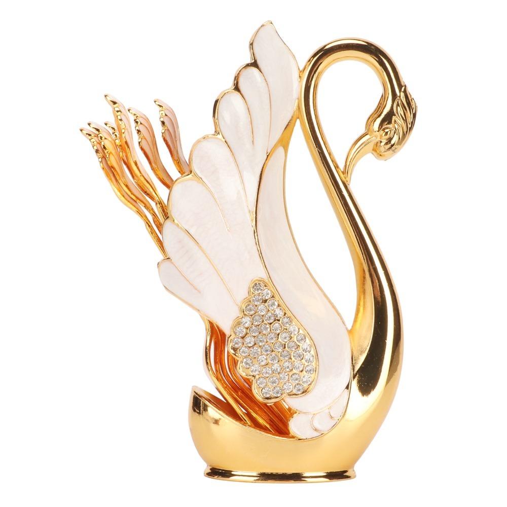 7pcs Mirror Finish Coffee Dinnerware Set Golden Dessert Spoon Set Coffee Spoon Set For Parties B