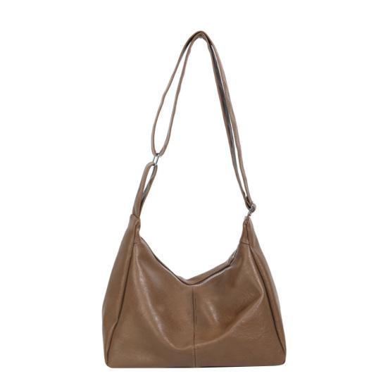 Retro Hobo Bag Crescent Shoulder Bag with Adjustable Strap Faux Leather Crossbody Bag Ladies Purse for Date Commuting Street