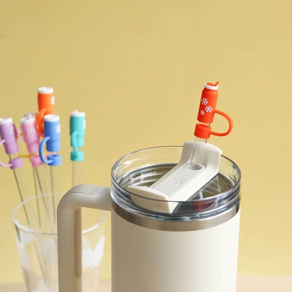 Cartoon Straw Topper Splash Proof Straw Dust Cap Cup Accessories Straw Cover Straw Decoration