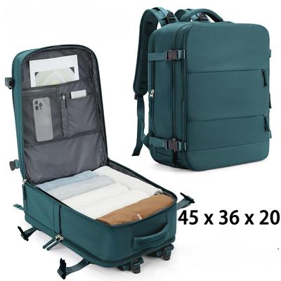 Zaino Bagaglio a Mano 45x36x20, Bagagli a Mano Ryanair 40x20x25, Zaino da Viaggio per Aeroplano Donna/Uomo, Zaino per Laptop Dimensioni Cabina