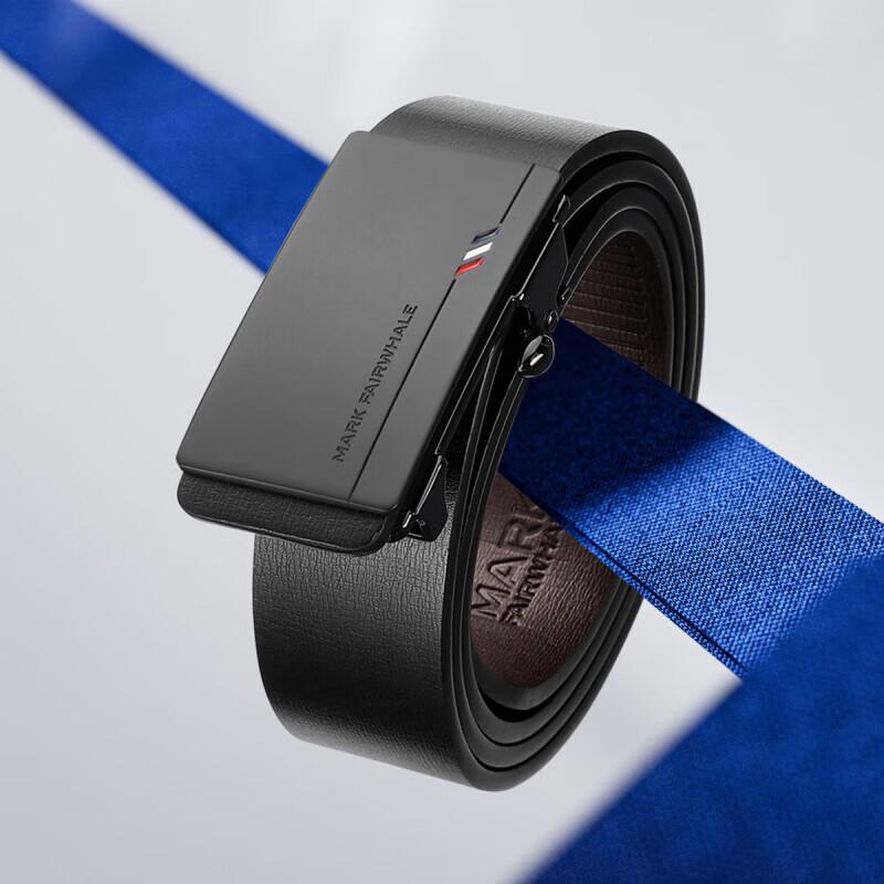 MARK FAIRWHALE Men s Automatic Buckle Leather Belt 130cm