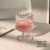 Ins-style Striped Footed Glass Cup