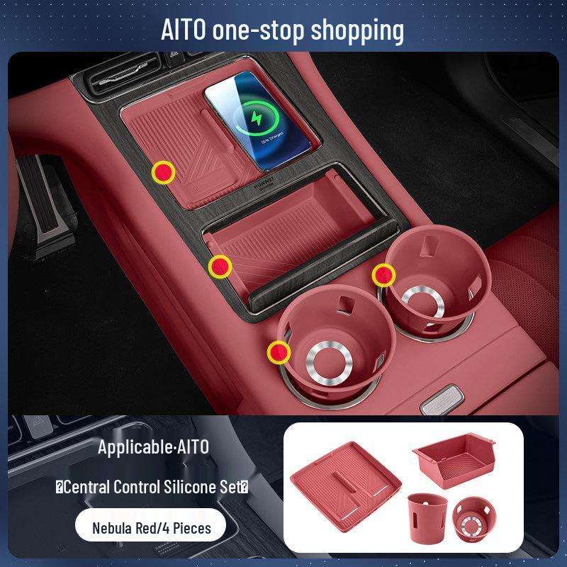 Essential Silicone Mat Set for AITO M7, M8, M9 Interior Decoration - Fits 26 Models
