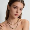 Dopamine Sugar Cube Colored Zircon Summer Eye-Catching Neck Chain Light Luxury Simple Temperament Bracelet Necklace