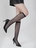 Spring/Summer Fishnet Socks: Black Ankle & Mid-Calf, Large/Small Mesh, White Calf