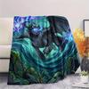 Toothless Night Fury Print Flannel Blanket, Ultra Soft High Quality All Seasons Warm Throw, Home Decor Cozy Blanket, Perfect Christmas Gift