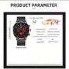 DEYROS 4PCS Set Fashion Mens Sports Bracelet Watches for Men Stainless Steel Quartz Wristwatch Classic Male Casual Leather Watch