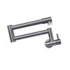 Adjust Swing Arm Faucet Wall Mounted Installation Rustproof Metal Extended Sprays Head Rotation Water Tap