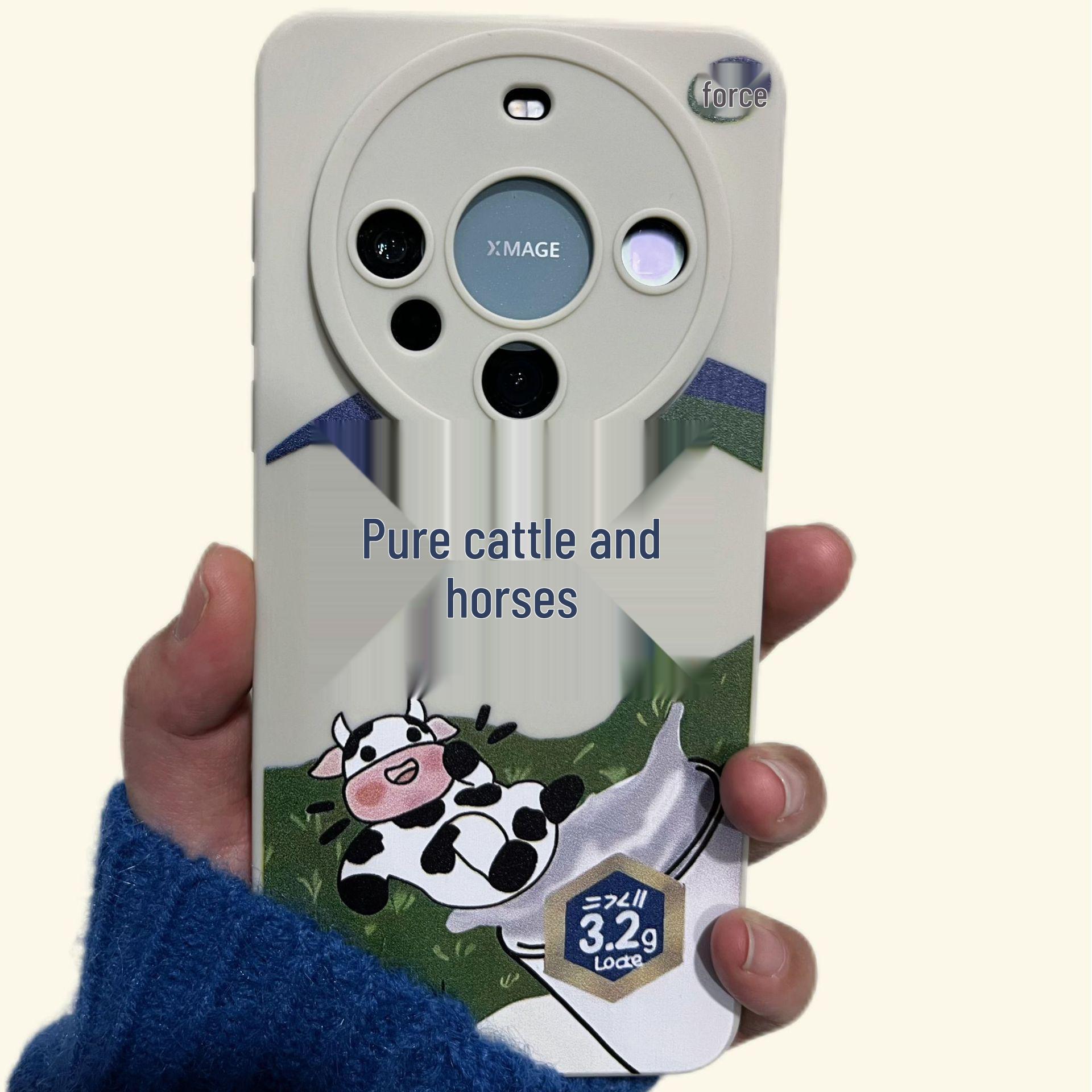 

Huawei Mate60/Mate60 Pro+ Genuine Leather Phone Case - Compatible with Xiaomi 14, Fun Design. Huawei Pura70