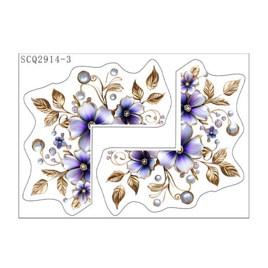 Цветочная Лампа Выключатель Наклейка Съемная Самоклеящаяся Цветочная Наклейка на Стену Отклей и Наклей Декоративные Наклейки на Розетку для Спальни Гостиной C