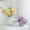 Kürbisblüte Knospenform Glasvase Pflanzentöpfe Tischdekoration Blumenarrangement Dekorative Blumenvase Raum Ästhetische Deko