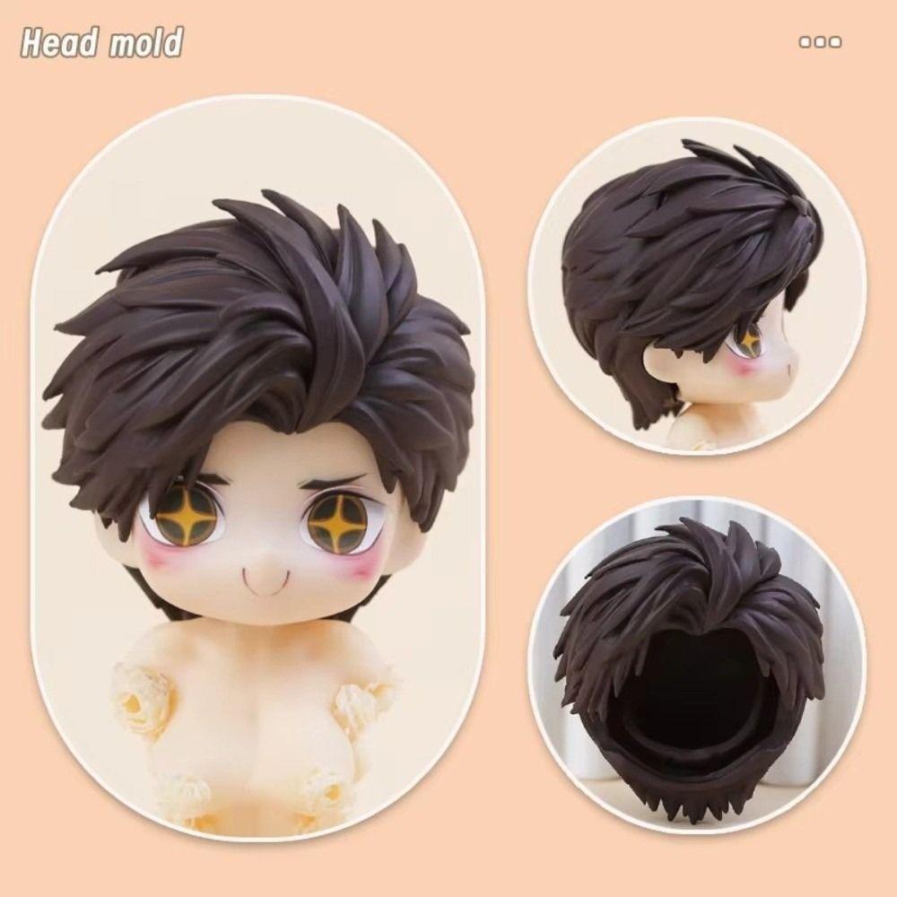 1/12 Boy Girl Head Mold Plastic Replacement Doll Hair New Style Bjd Doll Head for Obitsu11 Gsc Body