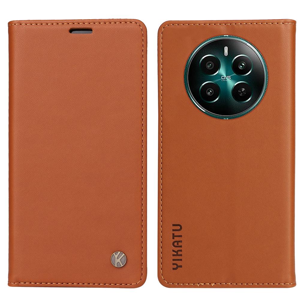 YIKATU YK-001 For Realme 12 4G/12+ 5G Case Magnetic Closure Leather Phone Case