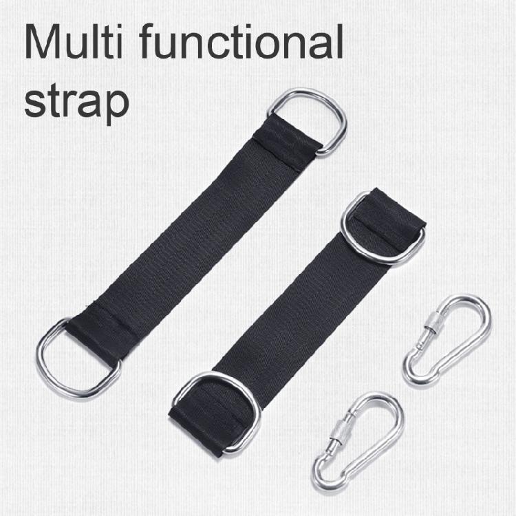 Wear Resistant Hammocks Rope High Strengths Tree Hanging Swing Fixing Strap for Gym and Camping Use With Carabiners
