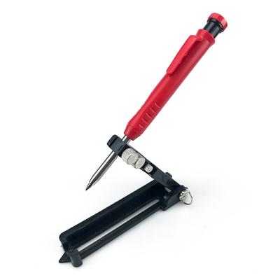 Multi Function Contour Gauge Profile Tool Adjustable Scribing Ruler with Deep Hole Pencil for Woodworking DIY Form Measuring