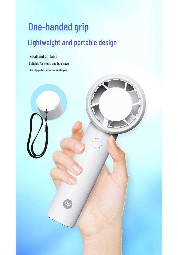Portable USB Rechargeable Handheld Fan – Small, Silent, Long Battery Life, Ideal for Employee Benefits