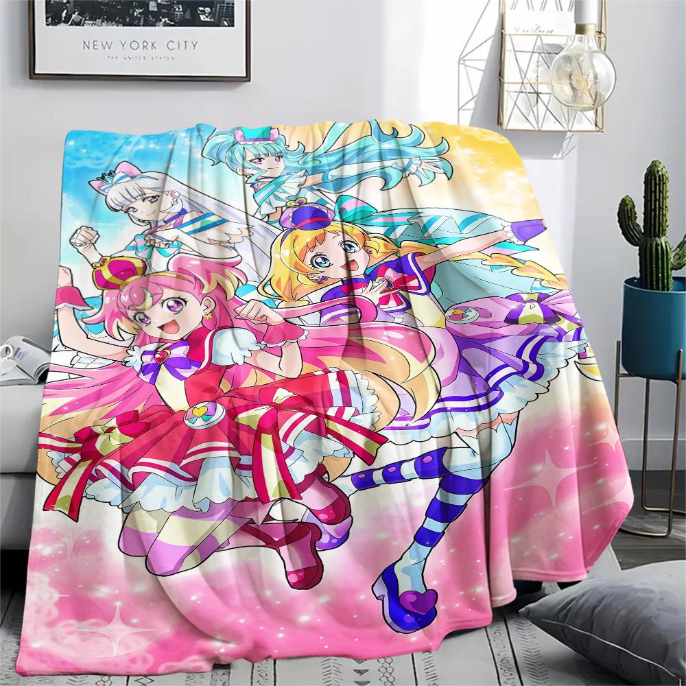 1PC WonderfulPrecur,Winx Club Print Flannel Blanket, High Quality All Seasons, Home Decor, Warmth and Comfort, Perfect for Christmas Gifts