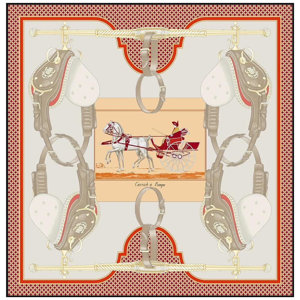 Women Outdor Twill Silk Scarf Shawl Brand 90CM Saddle Design Square Scarf Women Hijab Luxury Foulard Neckerchief Head Scarves