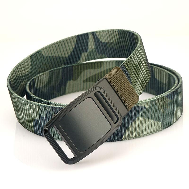 Automatic Alloy Button Head Outdoor Sports Nylon Men's Belt Casual Jeans