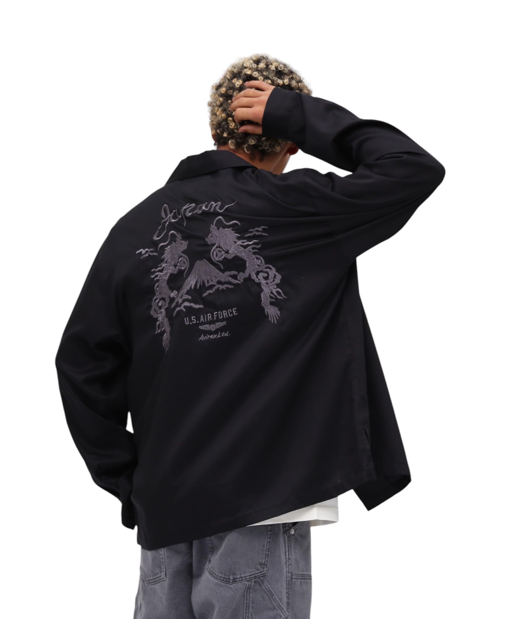 

Avirex Double Dragon Souvenir Shirt XL 010 Black (Web Exclusive) Men s 783-5120010