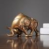 Nordic Mechanical Punk Cow Ornaments Office Use Desk Entrance Wine Cabinet TV Best Cabinet Plush Decoration Bullshit Decorations