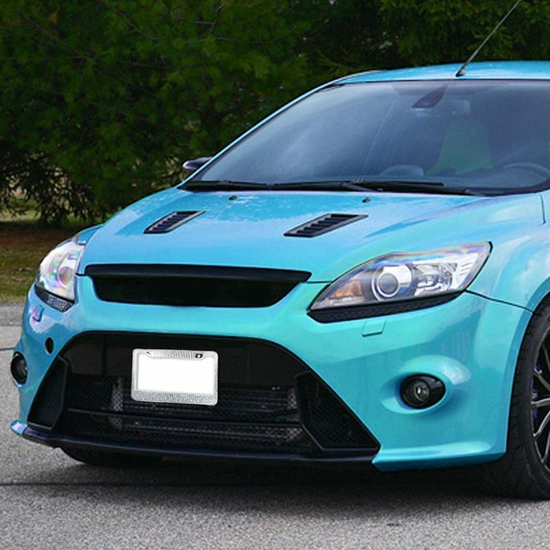 1~8PCS Bling Crystal License Plate Frame Women License Plate Frame License Cover Holder Rhinestone Car License Frame For USA