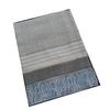 Japanese Style Checkered Linen Cotton Shawl Scarf for Women, 130x130cm - Warm Retro Literary Design