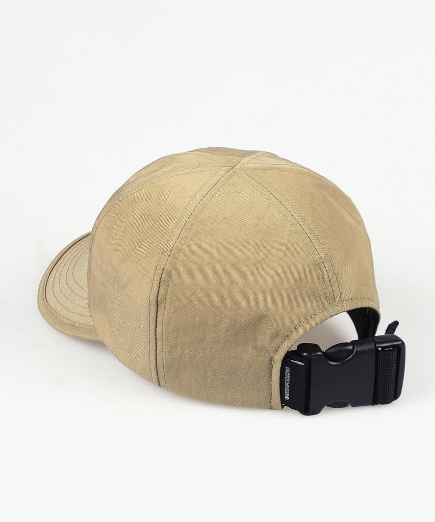 PEACE MAKER Shirring Nylon 6P Cap (Beige)