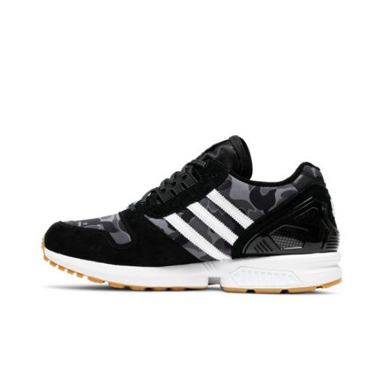 adidas BAPE x Undefeated x ZX 8000 'A-ZX Series - Black Camo' FY8852 Men's Shoes