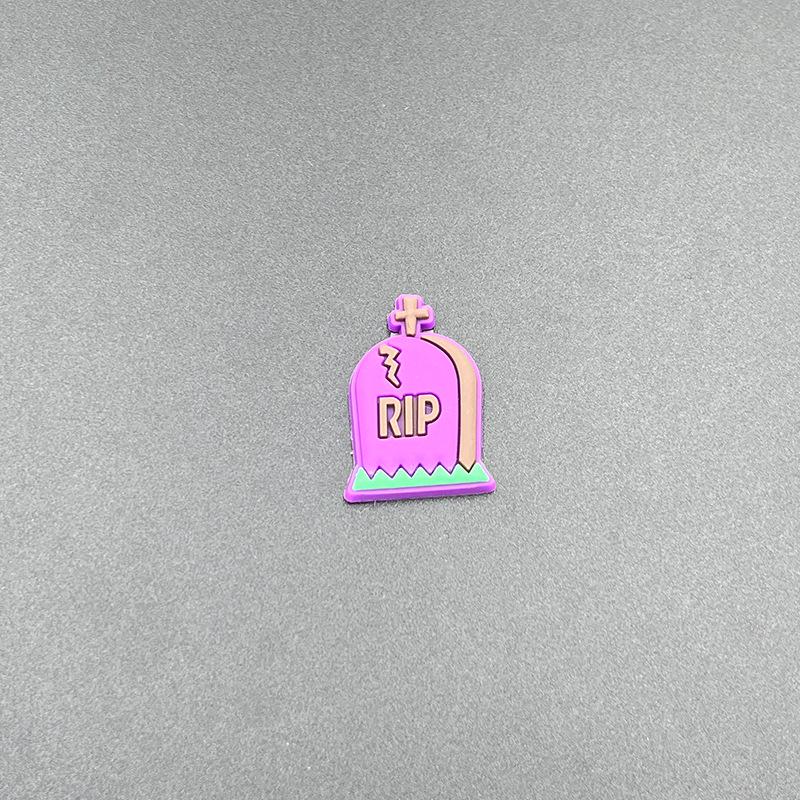 

Мультяшные Хэллоуинские украшения из мягкой резины для обуви, волос, чехлов для телефонов, хранения и соломинок. Patch Accessories