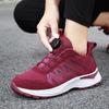 Spring and Summer Parents Couple Sports Shoes Rotating Button Free Lace-up Casual Shoes Walking Shoes