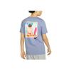 Nike American Vintage Pattern Print Logo Crew Neck Pullover Short Sleeve T-Shirt Men Tops Bright-Steel-Blue FD6637-493