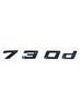 New Font Black Chrome ABS Alphanumeric Trunk Emblem for BMW 7 Series G11 G12 G70 G71 - 730d 740d 745d 750d 760d Nameplate Sticke