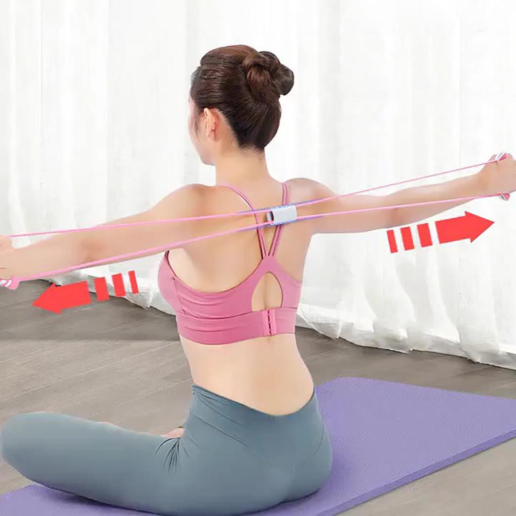 Figure 8 Resistance Band Women Men 8 Shaped Resistance Band for Arms Chest Expander Figure 8