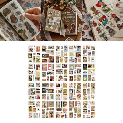 20 kusů samolepek do diáře, dekorativní retro design, DIY diář, scrapbooking.
