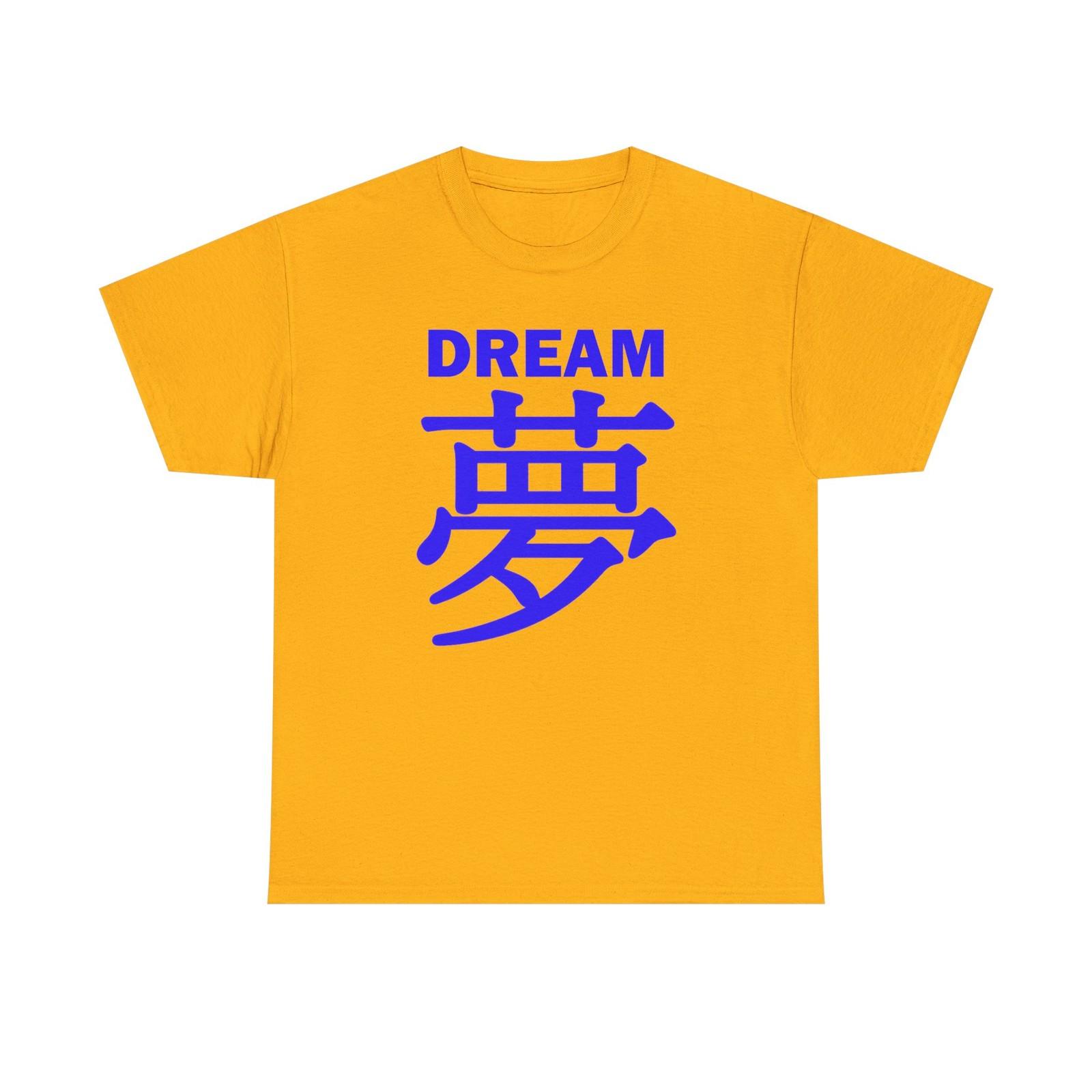 Dream Big Unisex Heavy Cotton Tee - Motivational T-Shirt Mens Womens Tees Top, Casual Wear 4XL